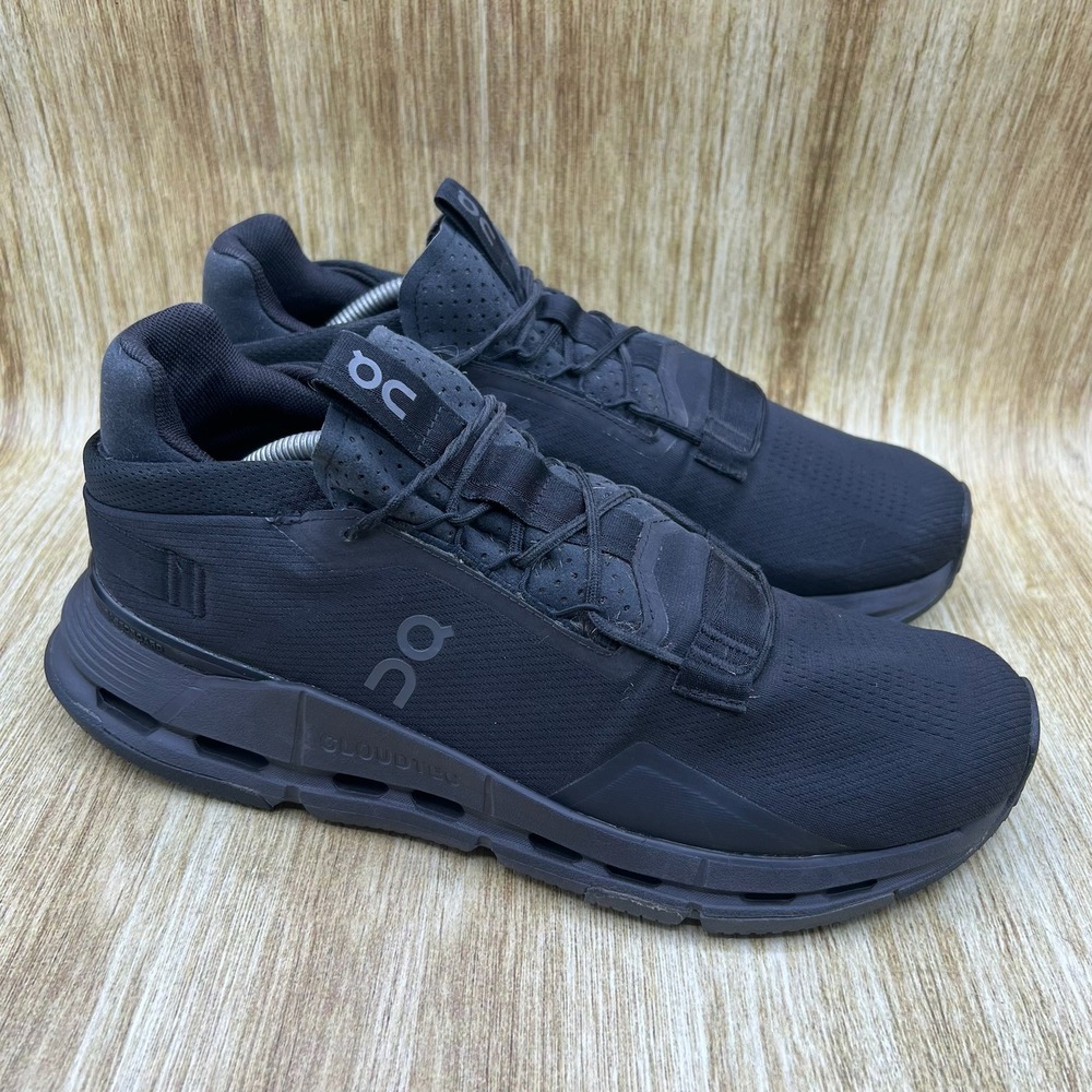 On Running Cloudnova 2 Sneakers Men's Size 11.5 Black CloudTec Athletic Shoes
